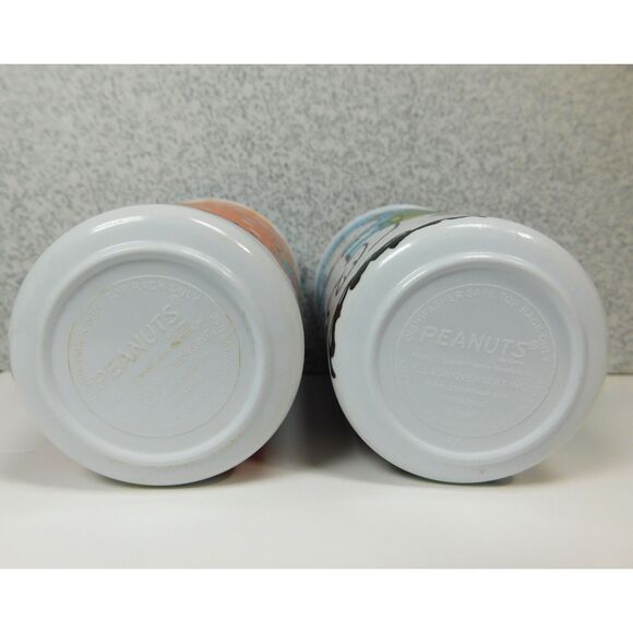 Peanuts Snoopy Charlie Brown Tumbler Cups Christmas Graphics X 2 - Picture 5 of 5